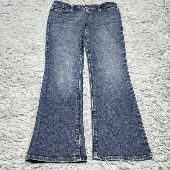 Bullhead Black‎ Bootcut Jeans Womens 3S 3 Short Blue Low Rise Dark Wash Juniors - Picture 1 of 12